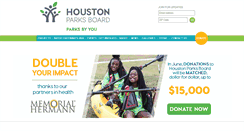 Desktop Screenshot of houstonparksboard.org